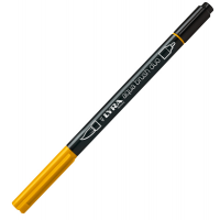 Pennarello Aqua Brush Duo - punte 2-4 mm - giallo cromo scuro - Lyra - L6520009 - 4084900603550 - DMwebShop