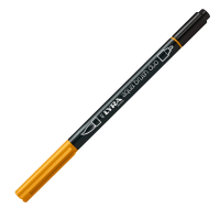 Pennarello Aqua Brush Duo - punte 2-4 mm - Terra di Siena naturale - conf. 10 pezzi - Lyra - L6520084 - 4084900603833 - DMwebShop