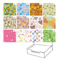 Carta regalo - raso - Primavera - 70 x 100 cm - scatola 100 fogli - Rex Sadoch - R4411GEN - 8006715071641 - DMwebShop