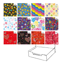 Carta regalo - raso - Fantasia - 70 x 100 cm - scatola 100 fogli - Rex Sadoch - R4414GEN - 8006715169010 - DMwebShop