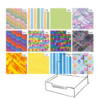 Carta regalo - raso - Colors - 70 x 100 cm - scatola 100 fogli - Rex Sadoch - R4412GEN - 8006715138771 - DMwebShop