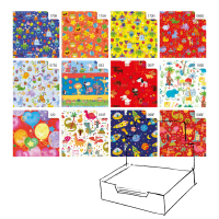 Carta regalo - raso - Bambini - 70 x 100 cm - scatola 100 fogli - Rex Sadoch - R4407GEN - 8006715132113 - DMwebShop