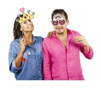 Photo Booth Unicorno - 8 elementi - Big Party - 81291 - 8020834812916 - DMwebShop