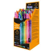 Penna gel scatto Geolocity Quick Dry - punta 0,7 mm - 10 colori assortiti - conf. 30 pezzi - Bic - 999460 - 3086123632943 - DMwebShop