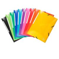 Cartelle 3L con elastici Iderama - A4 - 10 colori assortiti - conf. 25 pezzi - Exacompta - 55829E - 3130630558293 - DMwebShop