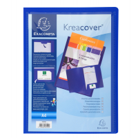 Cartella di presentazione Kreacover - in PP - 2 alette - blu - A4 - Exacompta - 43502E - 3130630435020 - DMwebShop