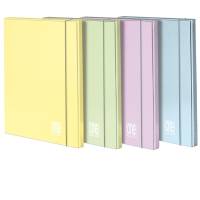 Cartella Pastel One Color - con elastico - 3 lembi - 26 x 35 cm - dorso 12 mm - colori assortiti - conf. 6 pezzi - Blasetti - 7190 - 89453A - DMwebShop