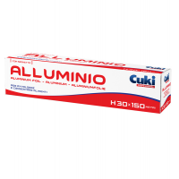 Roll alluminio - astuccio con seghetto - H 30 cm x 150 mt - Cuki Professional 3930015