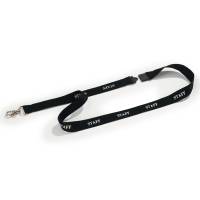 Cordoncini portabadge stampa staff nero - 44 cm - conf. 10 pezzi - Durable - 8239-01 - 4005546992587 - DMwebShop