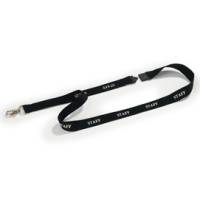 Cordoncini portabadge stampa staff nero 44 cm - 152