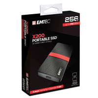 SSD 3.1 Gen2 X200 Portable - 256 Gb - Emtec ECSSD256GX200