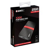 SSD 3.1 Gen2 X200 Portable - 256 Gb - Emtec - ECSSD256GX200 - 3126170170231 - DMwebShop