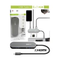 Hub 6-in-1 Multimedia Type-C T650C - Emtec - ECHUBT650C - 3126170164193 - DMwebShop