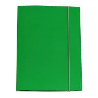 Cartellina con elastico - cartone plastificato - 3 lembi - 25 x 34 cm - verde - Queen - conf. 10 pezzi - Starline - OD0032LBXXXAE03 - 8025133106445 - DMwebShop
