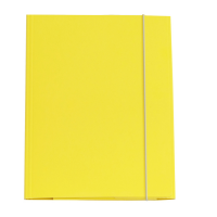 Cartellina con elastico - cartone plastificato - 3 lembi - 25 x 34 cm - giallo - Queen - conf. 10 pezzi - Starline - OD0032LBXXXAE04 - 8025133106506 - DMwebShop