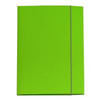 Cartellina con elastico - cartone plastificato - 3 lembi - 25 x 34 cm - verde prato - Queen - conf. 10 pezzi - Starline - OD0032LBXXXAE20 - 8025133106629 - DMwebShop