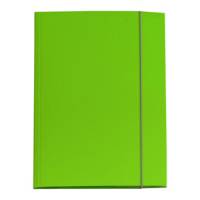 Cartellina con elastico - cartone plastificato - 3 lembi - 25 x 34 cm - verde prato - Queen - conf. 10 pezzi - Starline - OD0032LBXXXAE20 - 8025133106629 - DMwebShop