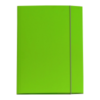 Cartellina con elastico - cartone plastificato - 3 lembi - 25 x 34 cm - verde prato - Queen - conf. 10 pezzi - Starline - OD0032LBXXXAE20 - 8025133106629 - DMwebShop