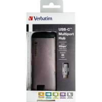 USB-C Adattatore USB 3.1 G1 - USB 3.0 x 3 - HDMI - SDHC - MICRO SDHC - R - Verbatim - 49142 - 23942491422 - DMwebShop