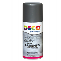 Vernice spray - 150 ml - argento - Deco - 615/2 - 8004957023282 - DMwebShop