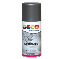 Vernice spray - 150 ml - argento - Deco - 615/2 - 5410764216565 - DMwebShop