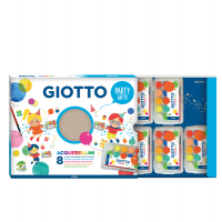Set 8 astucci da 15 acquerellini - party gifts - Ø 15 mm - Giotto 315000
