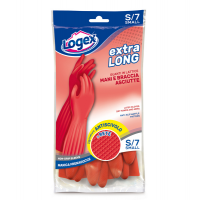 Guanti in lattice Extralong - taglia S - rosso - Logex Professional - 3549LXS - 8003350549146 - DMwebShop