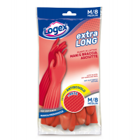 Guanti in lattice Extralong - taglia M - rosso - Logex Professional - 3549LXM - 8003350549153 - DMwebShop