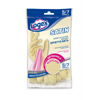 Guanti in lattice Satin - taglia S - crema - Logex Professional - 1256LXS - 8003350516858 - DMwebShop
