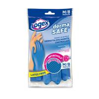 Guanti in nitrile Dermasafe - taglia M - blu - Logex Professional - 1254LXM - 8003350516896 - DMwebShop