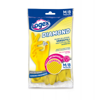 Guanti in lattice Diamond - taglia M - giallo - Logex Professional 1253LXM