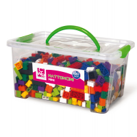 Mattoncini Micro da costruzione - in ABS - colori assortiti - bauletto da 580 pezzi - Cwr