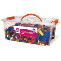 Mattoncini Micro da costruzione - in ABS - colori assortiti - bauletto da 1600 pezzi - Cwr