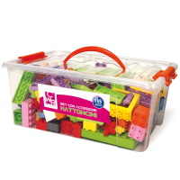 Mattoncini e accessori Midi da costruzione - in ABS - colori assortiti - bauletto da 188 pezzi - Cwr