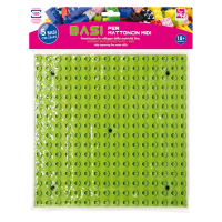 Base costruzioni Midi in ABS - 25 x 25 cm - colori assortiti - conf. 5 pezzi - Cwr - 12356 - 8004957123562 - DMwebShop