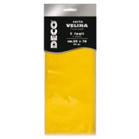 Carta velina - 20 gr - 50 x 76 cm - giallo - CWR - busta 5 fogli - Deco - 12283/02 - 8004957122848 - DMwebShop