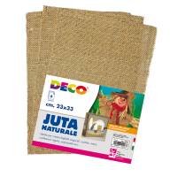 Juta naturale - 23 x 33 cm - conf. 6 pezzi - Deco - 12247 - 8004957122473 - DMwebShop