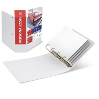 Raccoglitore Stelvio Ti 100 - 4 anelli quadri - f.to utile 22 x 30 cm - A4 - bianco personalizzabile - Sei Rota - 36994601 - 8004972027340 - DMwebShop
