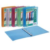Raccoglitori personalizzabili lumina - colori assortiti 4 anelli tondi Ø 30 mm - f.to utile 22 x 30 cm - conf. 10 pezzi - Favorit 400116633 - 8006779023181 - DMwebShop