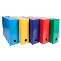 Scatola progetto Iderama - dorso 90 mm - 5 colori assortiti classici - 25 x 33 cm - conf. 5 pezzi - Exacompta - 89920E - 3130630899204 - DMwebShop