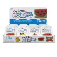 Pasta Model Light - 30 gr - tema frutta - expo 16 pezzi - Carioca - 42687 - 8003511520021 - DMwebShop