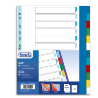 Divisori Neutri a 12 tacche - PP - A4 maxi - colori assortiti - Favorit - 400132502 - 8006779029909 - DMwebShop