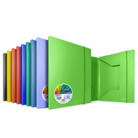 Cartelle 3L Garda - PPL - 25,7 x 34,5 cm - dorso 30 mm - colori assortiti - conf. 8 pezzi - Plastibor - P0003090 - 8000851010380 - DMwebShop