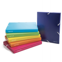 Cartella con elastico Colorosa - PPL - colori assortiti - dorso 30 mm - Ri.plast