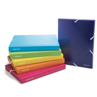 Cartella con elastico Colorosa - PPL - colori assortiti - dorso 30 mm - Ri.plast