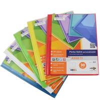 Portalistini personalizzabili Asso TI - 30 buste - 22 x 30 cm - colori assortiti - Sei Rota - 57223090 - 8004972028200 - DMwebShop
