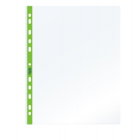 Buste forate PPL con banda verde neon liscia - 22 x 30 cm - conf. 25 pezzi - Favorit - 400136865 - 8006779036952 - DMwebShop