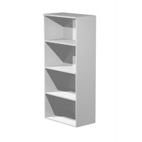 Mobile Easy - alto a giorno - 80 x 44 x 180 cm - grigio alluminio - Artexport - 538+39/5 - DMwebShop