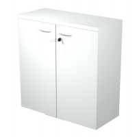 Armadio modulare basso - a 2 ante battenti - 90 x 44 x 85 cm - bianco - Artexport - AR/MB+AB_3 - DMwebShop