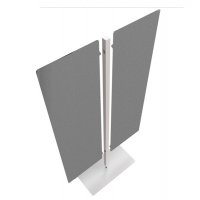 Piantana Moody - a 2 pannelli - altezza 180 cm - grigio - Artexport - PIAN180_AQ_IA - DMwebShop